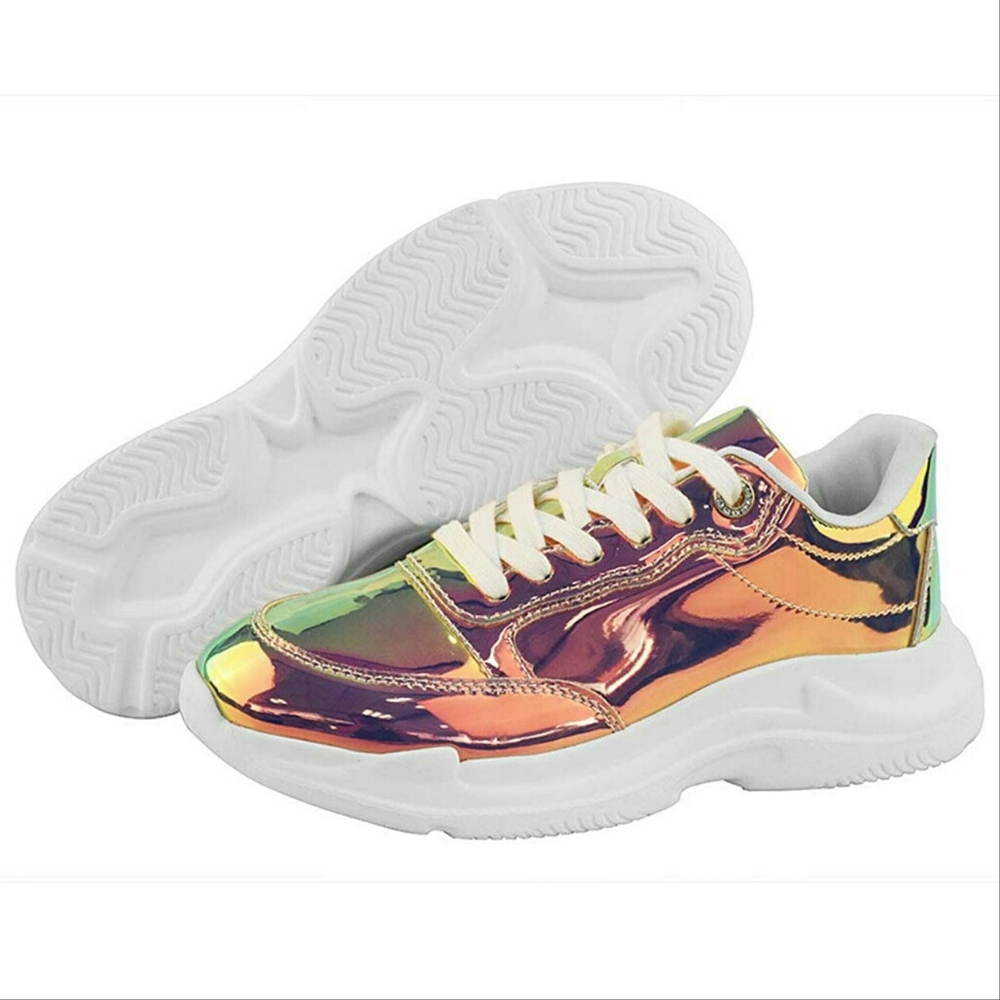 Chunky Holographic Trainer Running Athletic Shoes
